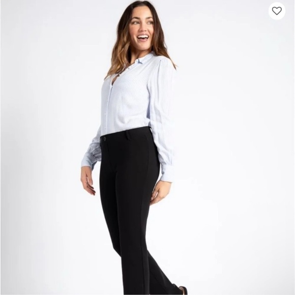 BETABRAND Classic Black Flared Bootcut Dress Yoga Pants 2XL LONG-- Career/Office - Picture 7 of 7